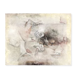 Rincones cuadrados de sueños 1 de 2, 1974. 45×56 cm, lápiz y acuarela sobre papel.