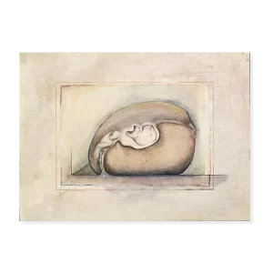 Crecimiento de un vegetal II, 1977. 32×43 cm, lápiz y acuarela sobre papeles.