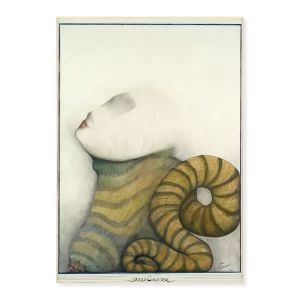 Sireno, 1990. Dimensiones no disponibles, lápiz y acuarela sobre papel.