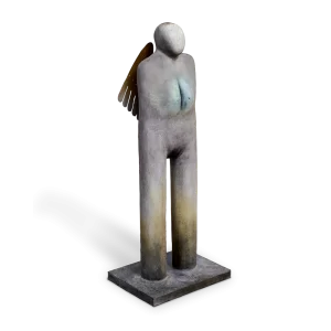 Vigilante lunar 6: mujer con alas, 1990. 173×66×51 cm, bronce.