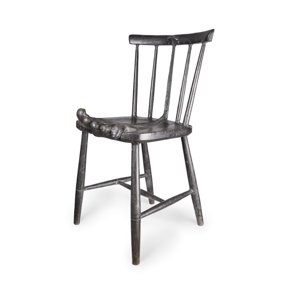 Asiento de pie, 1969. 81×42×50 cm, bronce.