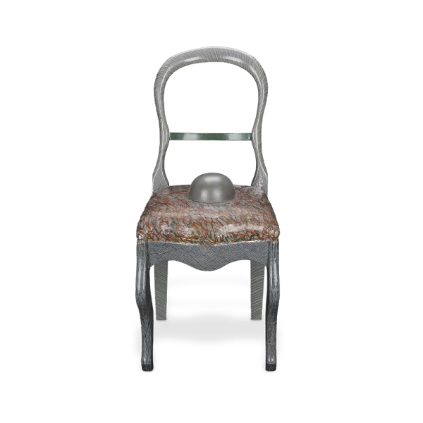 Silla donde nace la luna gris, 1984. 90×41×56 cm, mixta.