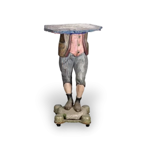 Medio torso con tapa de mármol, 1988. 102×63×50 cm, mixta.
