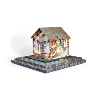 Música en casa tercer hogar, 2006. 25,5×20×20 cm, mixta.