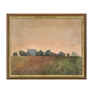 Siempre es el crepúsculo Nº 100*, 1990. 96×100 cm, acrílico sobre lino.