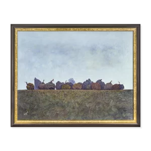 Cielo blanco de luna, 1993. 100×130 cm, acrílico sobre lino.