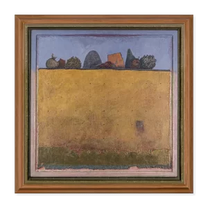 Quietud sombría, 1996. 69×69 cm con marco, acrílico sobre lino.